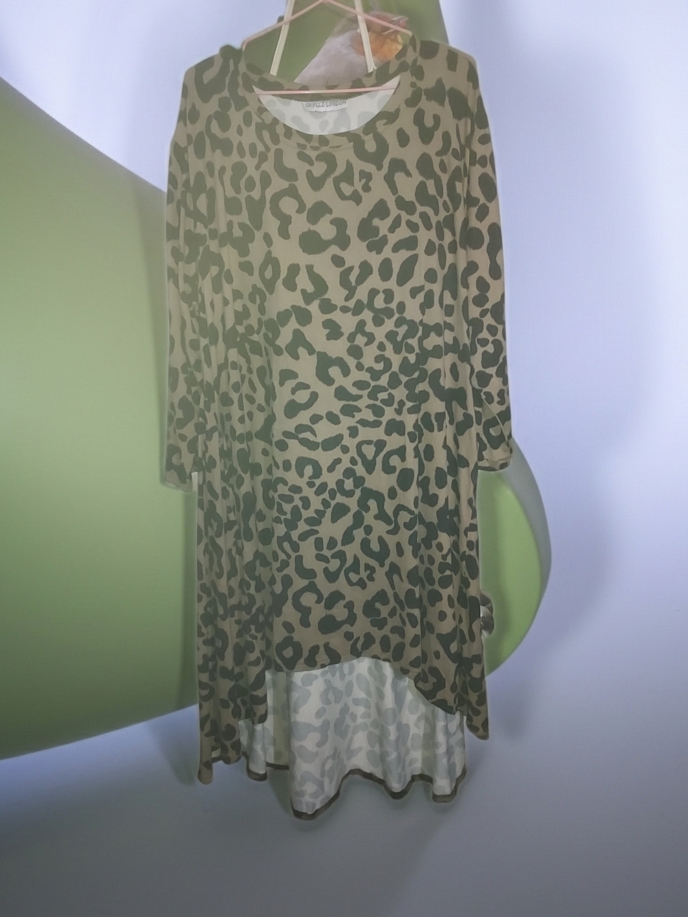 Brown Leopard Print Tunic OS SKULLZ LONDON